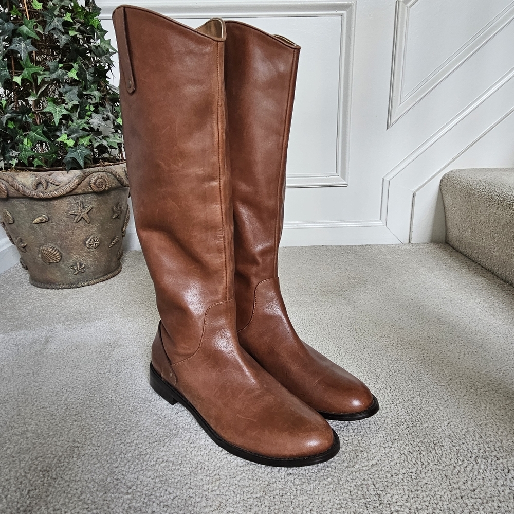 Tall Boots Women's Leather Knee High Ridding Boot Halogen Size 10.5. NWT! - Picture 6 of 12